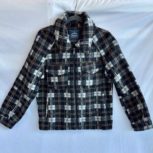 Cambridge Dry Goods Vintage 90s Plaid Jacket Women's Large Shacket Chore Coat